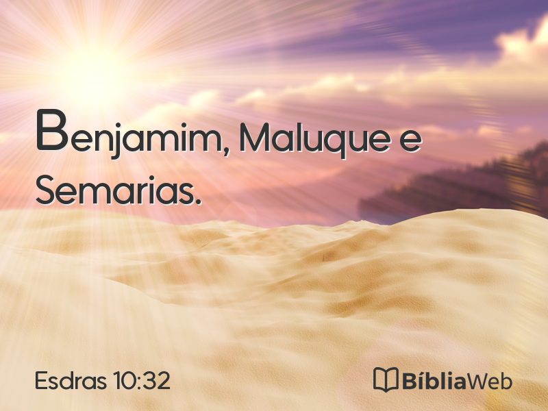 Esdras 10:32 em imagem para compartilhar