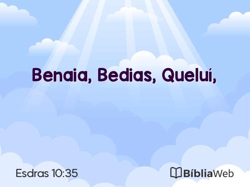Esdras 10:35 em imagem para compartilhar