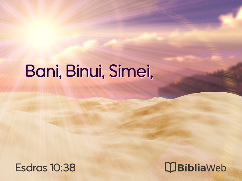 Esdras 10:38 em imagem para compartilhar