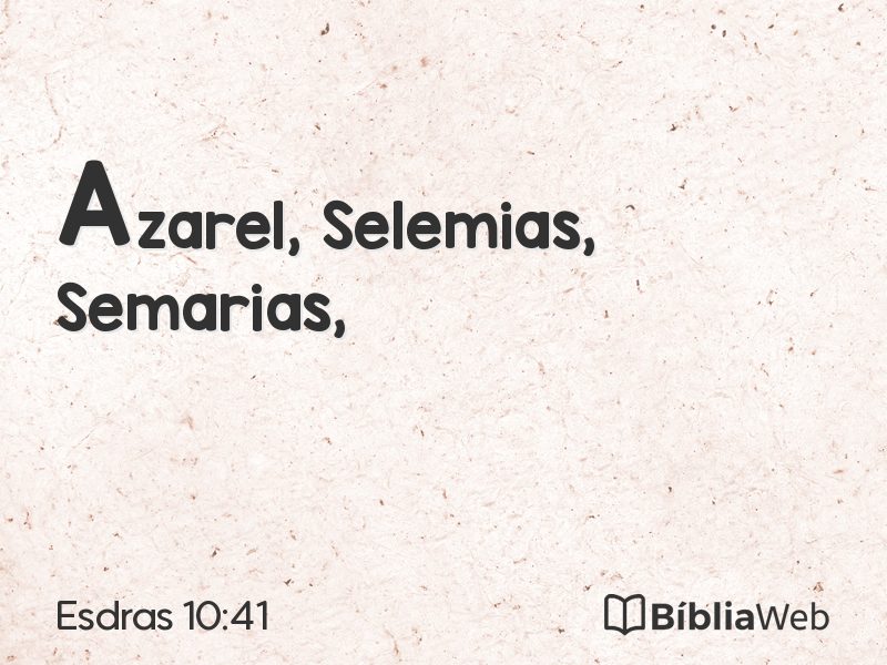 Esdras 10:41 em imagem para compartilhar