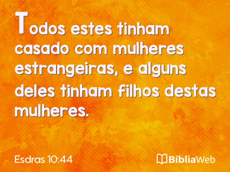 Esdras 10:44 em imagem para compartilhar
