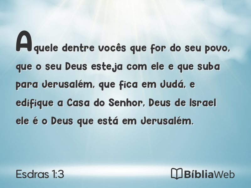 Esdras 1:3 em imagem para compartilhar