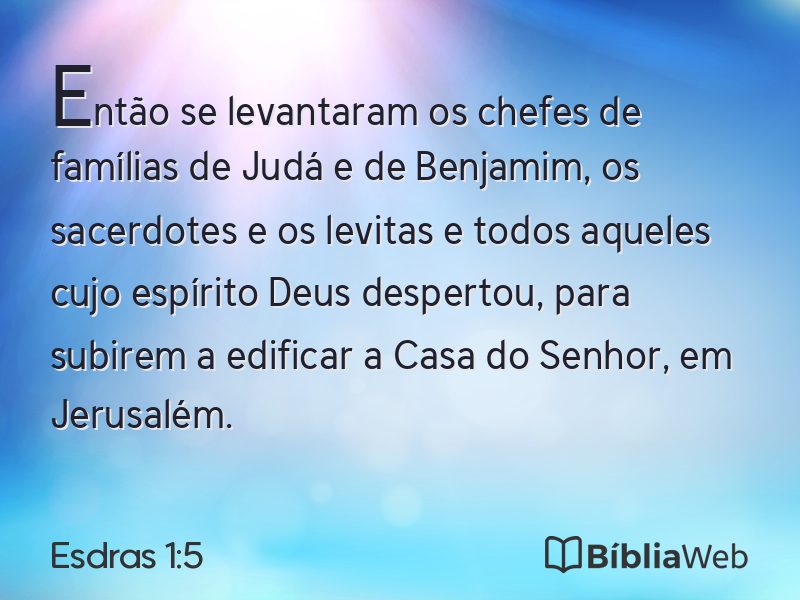 Esdras 1:5 em imagem para compartilhar