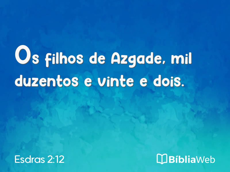 Esdras 2:12 em imagem para compartilhar