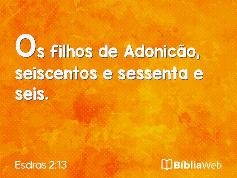 Esdras 2:13 em imagem para compartilhar