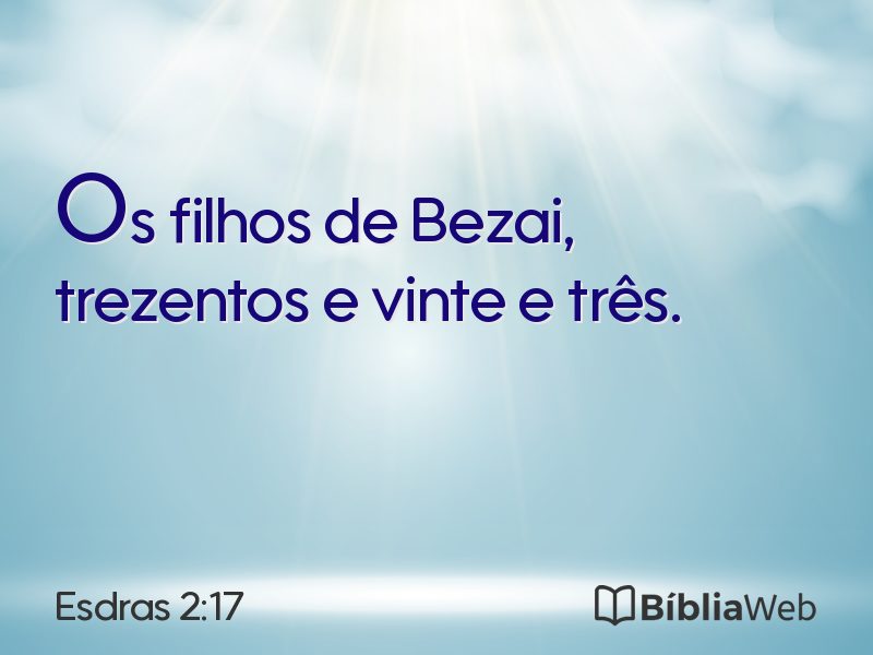Esdras 2:17 em imagem para compartilhar
