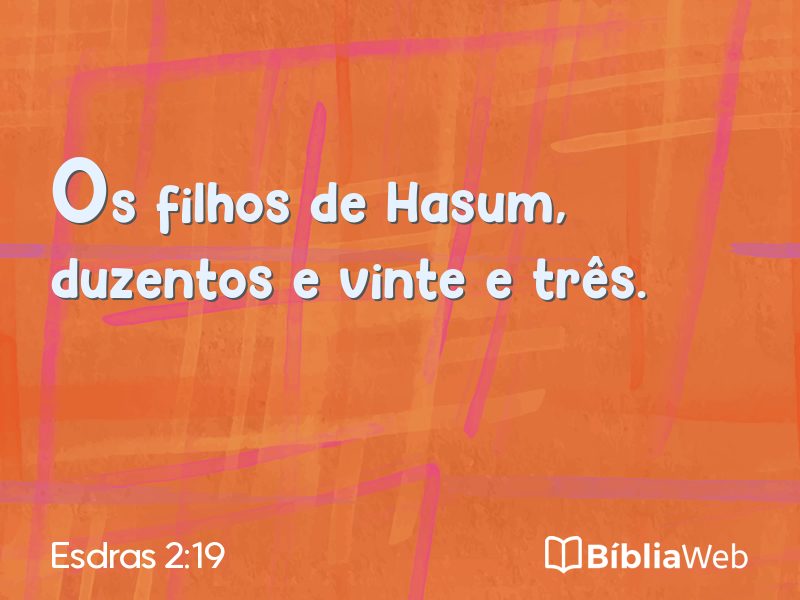 Esdras 2:19 em imagem para compartilhar