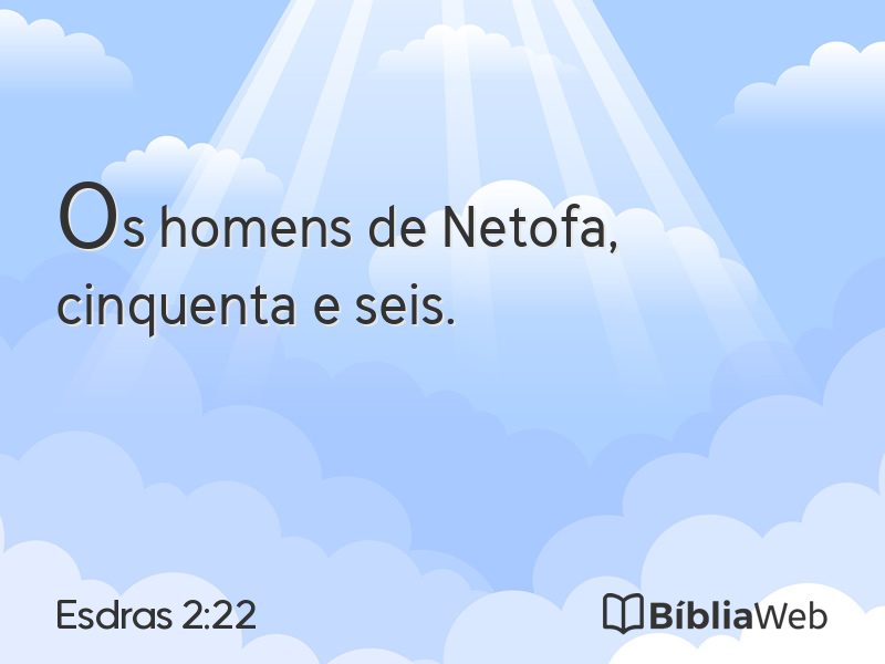 Esdras 2:22 em imagem para compartilhar