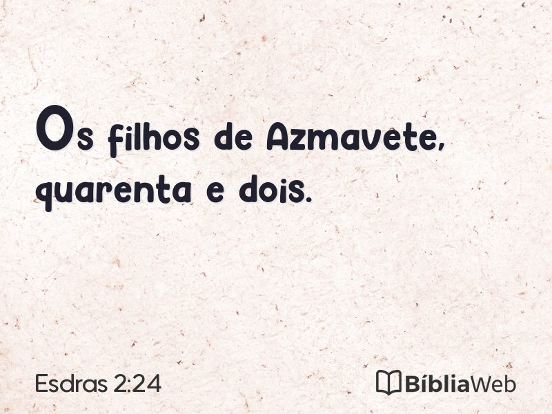 Esdras 2:24 em imagem para compartilhar