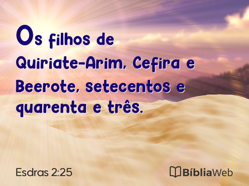 Esdras 2:25 em imagem para compartilhar