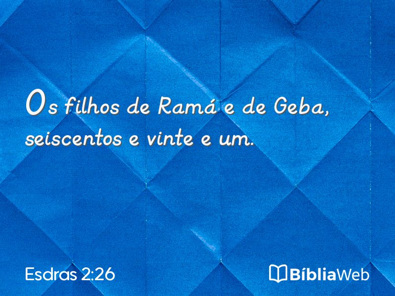 Esdras 2:26 em imagem para compartilhar