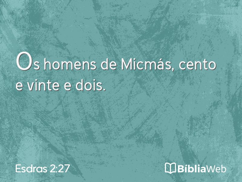 Esdras 2:27 em imagem para compartilhar