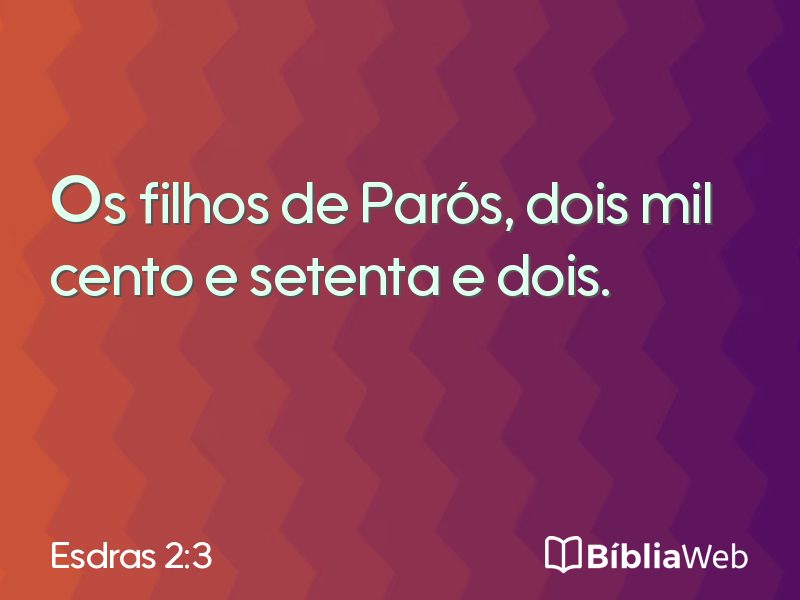Esdras 2:3 em imagem para compartilhar