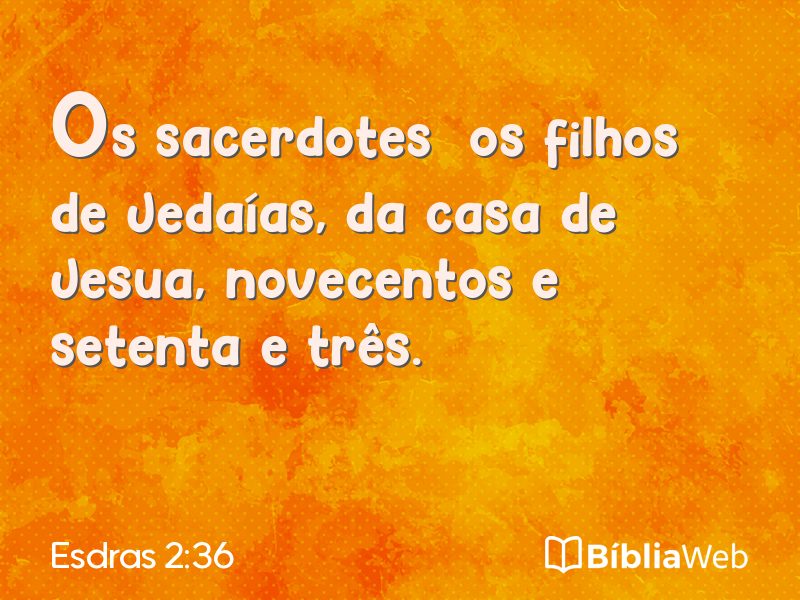 Esdras 2:36 em imagem para compartilhar