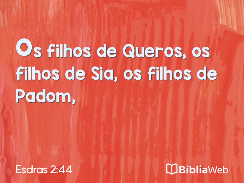 Esdras 2:44 em imagem para compartilhar