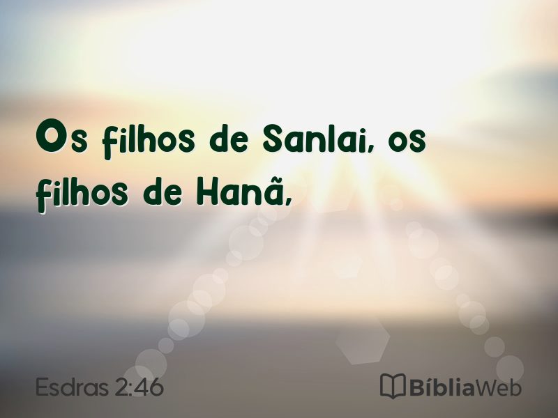 Esdras 2:46 em imagem para compartilhar