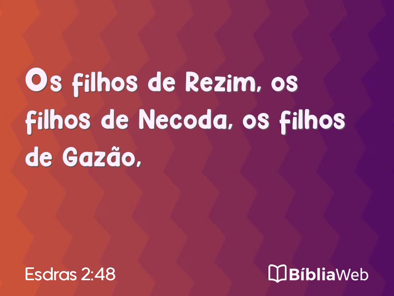 Esdras 2:48 em imagem para compartilhar