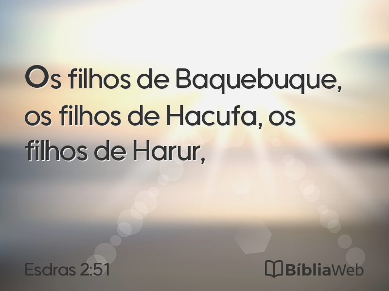 Esdras 2:51 em imagem para compartilhar