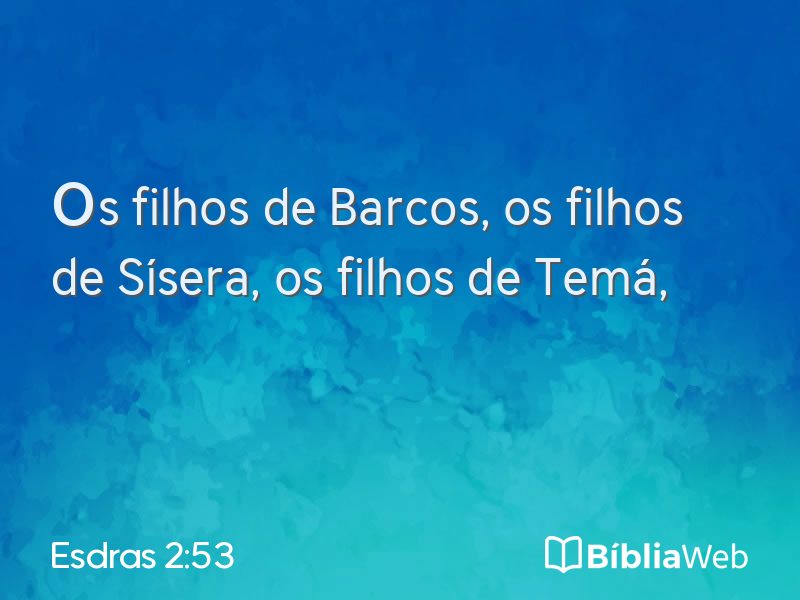 Esdras 2:53 em imagem para compartilhar