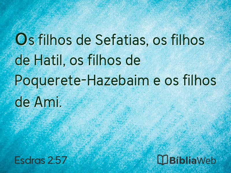 Esdras 2:57 em imagem para compartilhar
