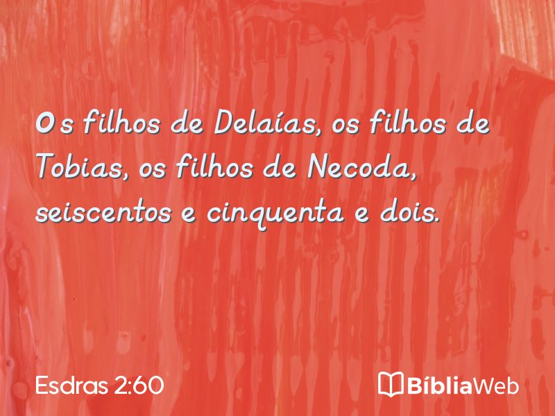 Esdras 2:60 em imagem para compartilhar