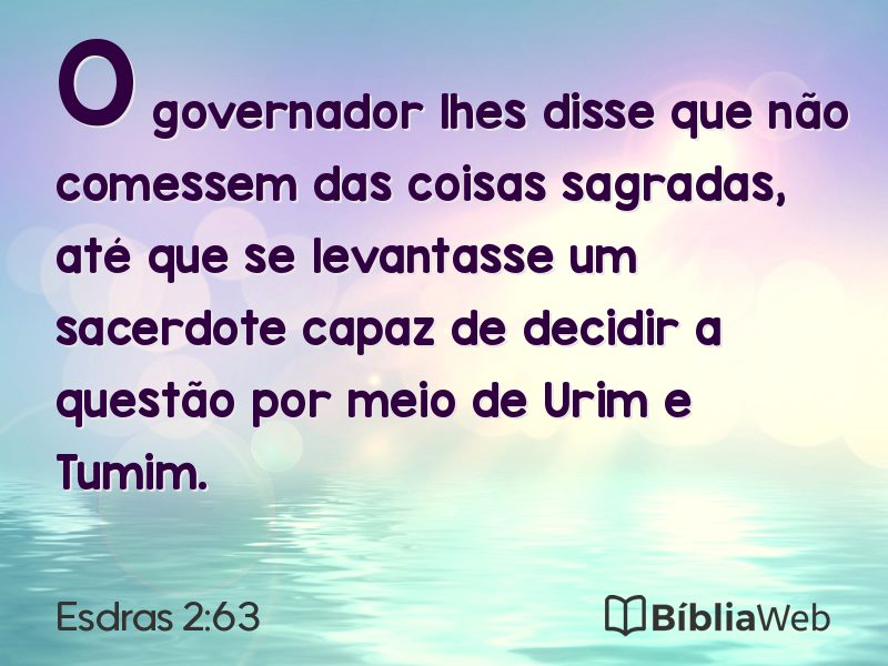 Esdras 2:63 em imagem para compartilhar