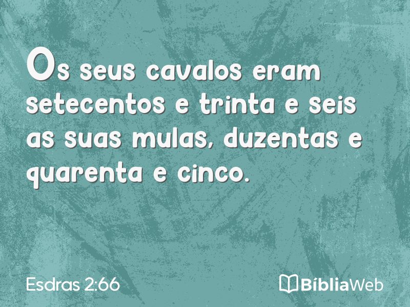 Esdras 2:66 em imagem para compartilhar