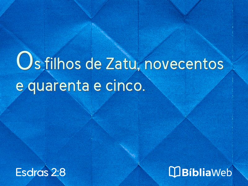 Esdras 2:8 em imagem para compartilhar
