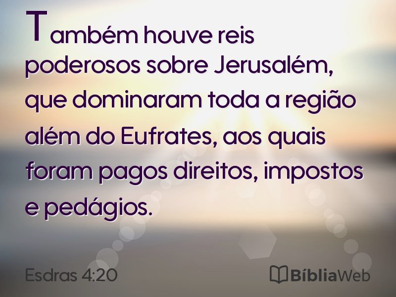 Esdras 4:20 em imagem para compartilhar