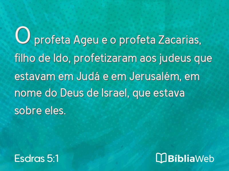 Esdras 5:1 em imagem para compartilhar