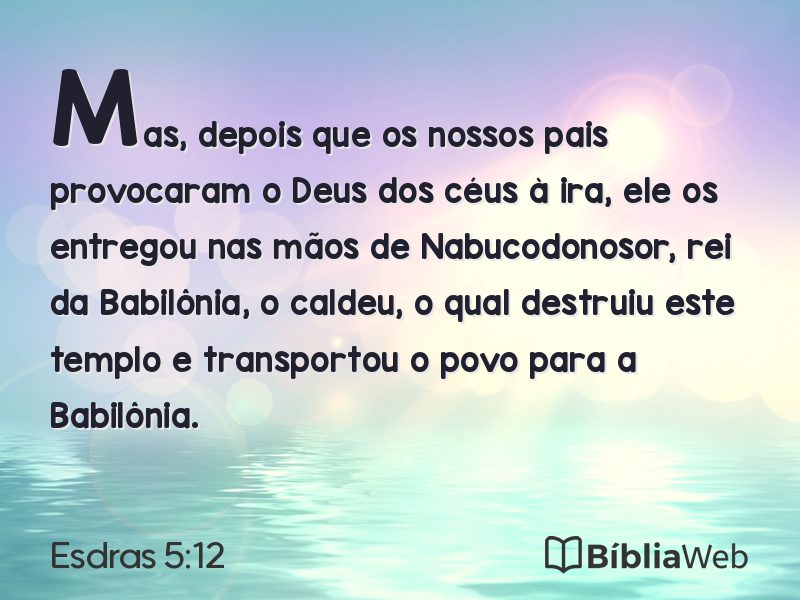 Esdras 5:12 em imagem para compartilhar