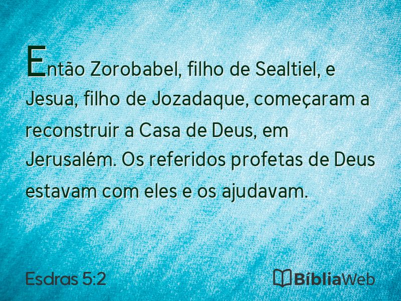 Esdras 5:2 em imagem para compartilhar