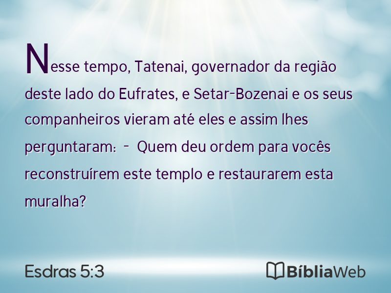 Esdras 5:3 em imagem para compartilhar