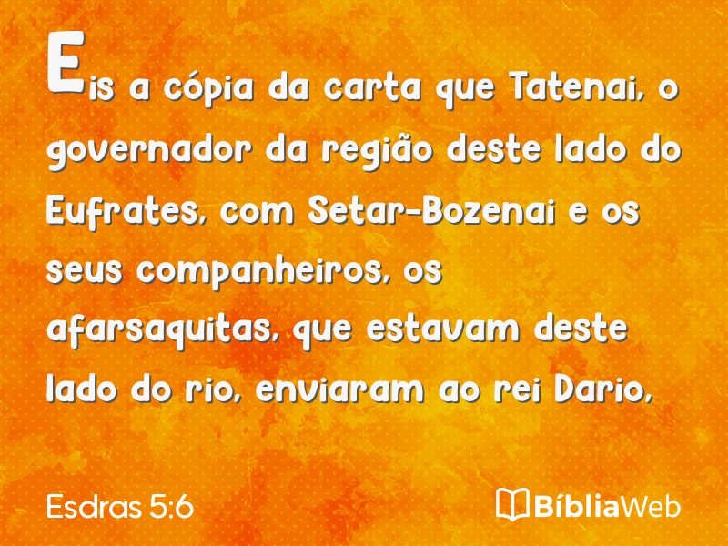 Esdras 5:6 em imagem para compartilhar
