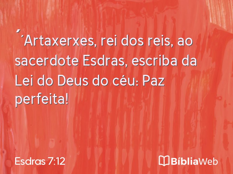 Esdras 7:12 em imagem para compartilhar