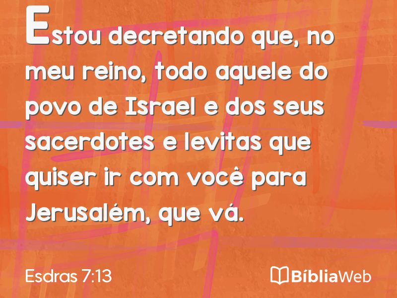 Esdras 7:13 em imagem para compartilhar