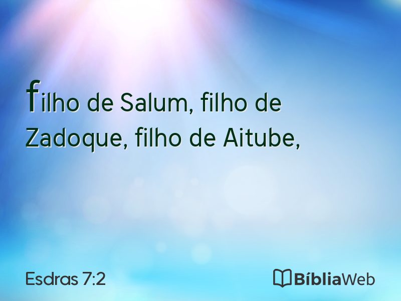 Esdras 7:2 em imagem para compartilhar