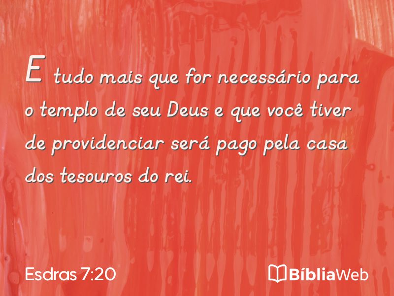 Esdras 7:20 em imagem para compartilhar