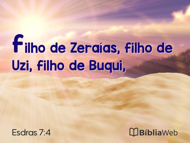 Esdras 7:4 em imagem para compartilhar