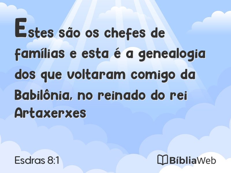 Esdras 8:1 em imagem para compartilhar