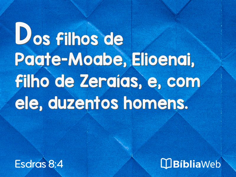 Esdras 8:4 em imagem para compartilhar