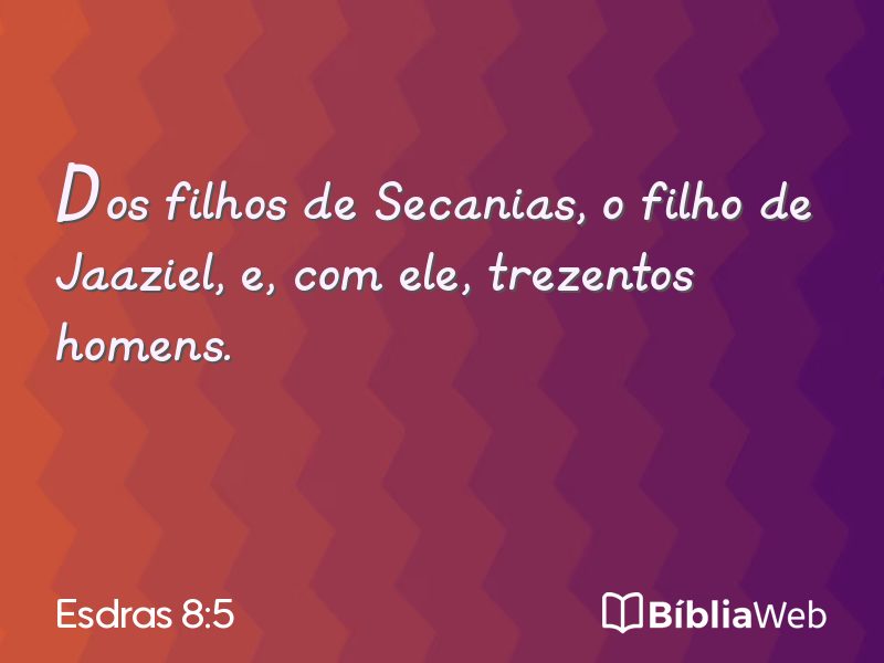 Esdras 8:5 em imagem para compartilhar