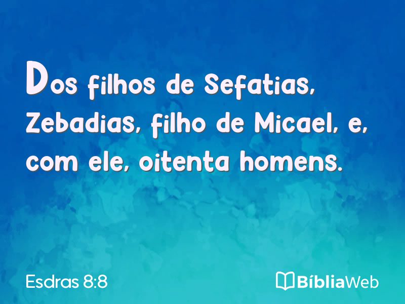 Esdras 8:8 em imagem para compartilhar