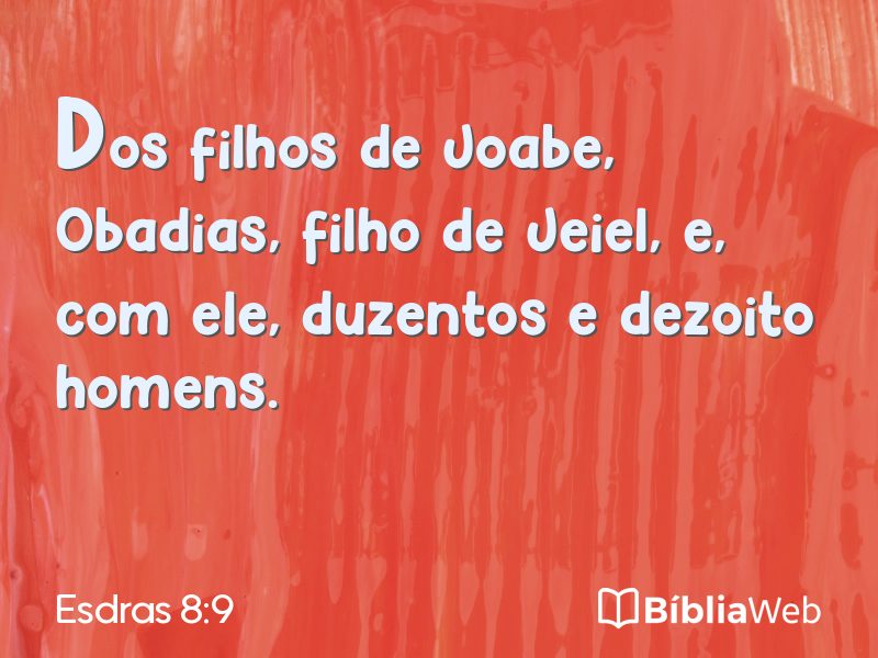 Esdras 8:9 em imagem para compartilhar