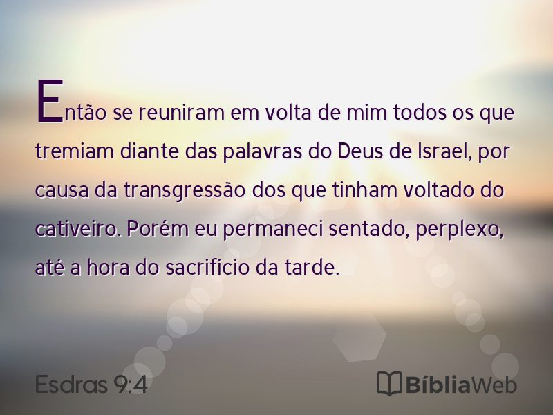 Esdras 9:4 em imagem para compartilhar