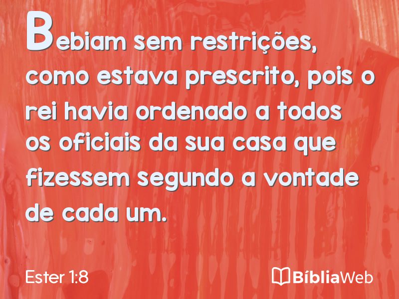 Ester 1:8 em imagem para compartilhar