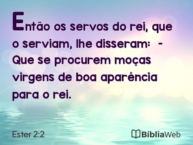 Ester 2:2 em imagem para compartilhar