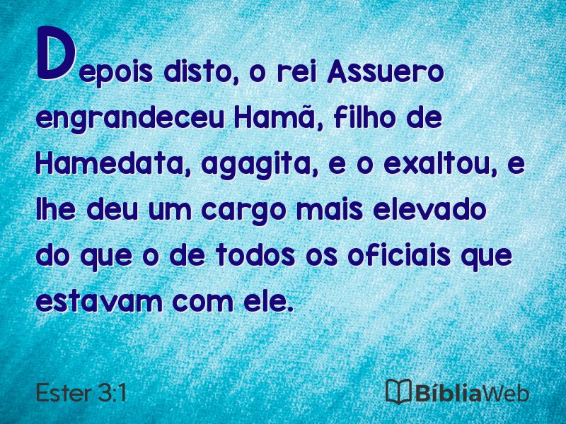 Ester 3:1 em imagem para compartilhar