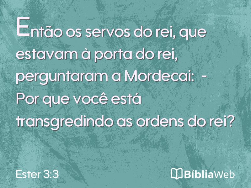 Ester 3:3 em imagem para compartilhar
