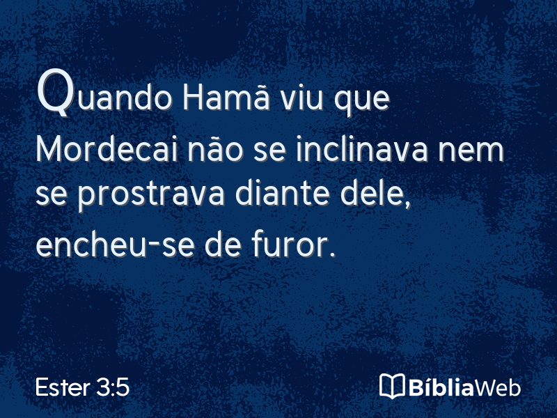 Ester 3:5 em imagem para compartilhar
